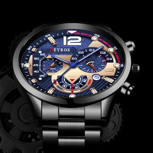 product_image_name-DEYROS-Male Top Luxury Luminous Calendar Stainless Steel Strap Watch-5