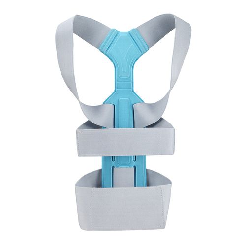Generic Invisible Posture Correction Belt Scoliosis Back Brace Spine  Shoulder Therapy Support Chest Posture Corrector Orthosis(#Grey)