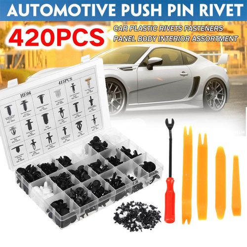 Generic 420x Car Body Trim Clips Retainer Bumper Rivets Screw Panel Push Fastener  Kit