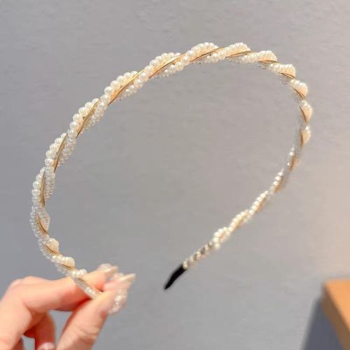 Fashion 5-Piece Women's Pearl Headband Set - image 3