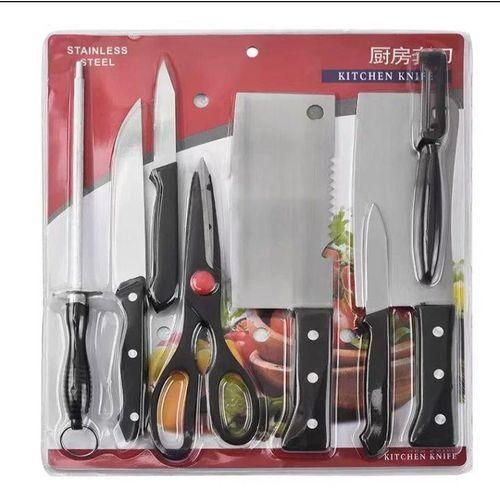 product_image_name-Generic-8PCS MULTIFUNCTIONAL STAINLESS STEEL KITCHEN KNIFE SET-1