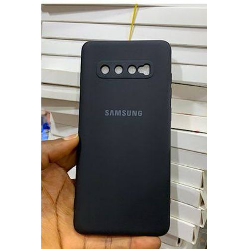 product_image_name-Samsung-Galaxy S10 Plus Solid Liquid Silicone Protective Back Case-3