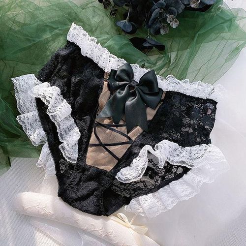 Cute Underpants Lolita Japanese Sweet Girls Bow Panties Ruffles