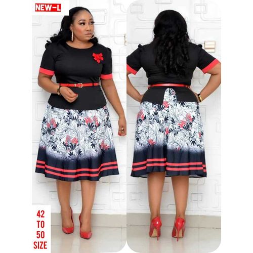 Fashion African Style Turkey Office Ladies Dresses-JX024-Black | Jumia ...