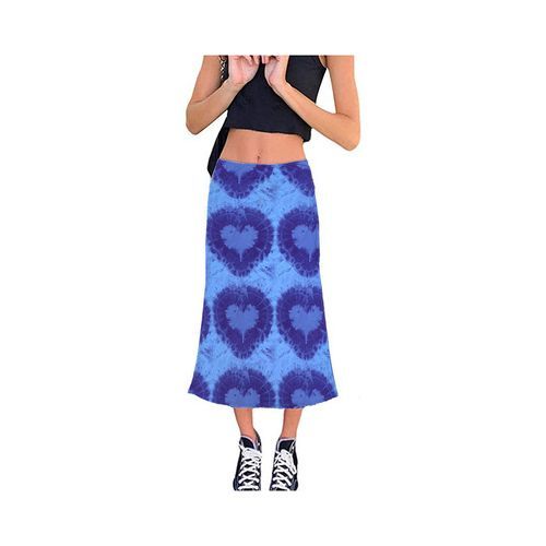 24 7 FASHION Women s Tie Dye Heart Skirt A Line Long Skirt As Shown Jumia Nigeria