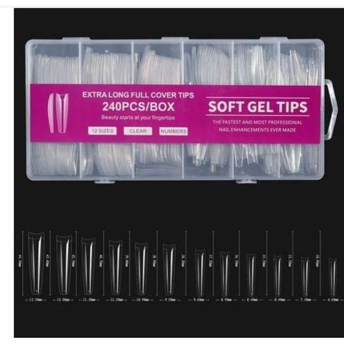 product_image_name-Generic- 1 Box/box Extra Long Gel Tips Full Nails Luxury Soft Gel Press On Nails Manicure Salon Supply-3