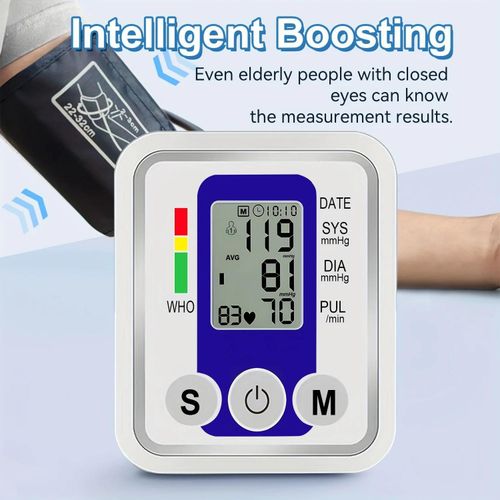 product_image_name-Generic-Rechargeable Blood Pressure Monitor (VoiceCast & Back-light)-3