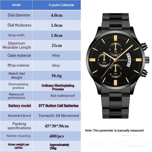 product_image_name-Fashion-Men's Watches Stainless Steel Band Waterproof Wrist Watch-4