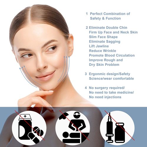 Generic Elastic Face Slimming Bandage V Line Face Shaper Women Chin Cheek  Lift Up Belt Facial Massage S