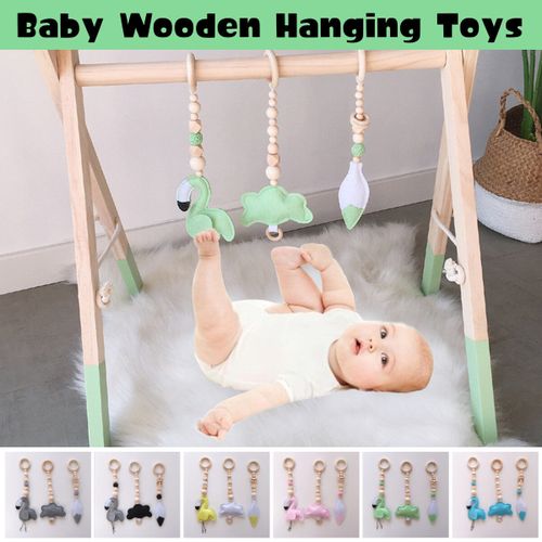 Baby wooden hanging on sale toys