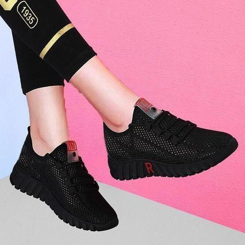 product_image_name-Ladies Everything-Women's Fashion Outdoor Sport Casual Shoes - Simple Sneakers - Easy Wear Heeled Canvas-1