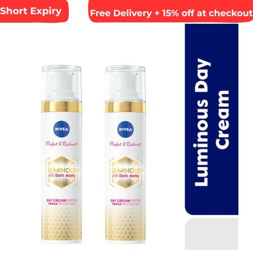 product_image_name-NIVEA-Perfect & Radiant Luminous630 Anti Dark Marks Day Cream SPF50 - 40ml (Pack of 2)-2