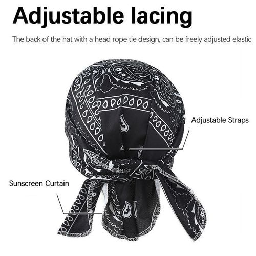 ARHANORY Men Headwrap + Bracelet + Belt Chain Set Durag Cuban Bracelet Pants Chain - image 3