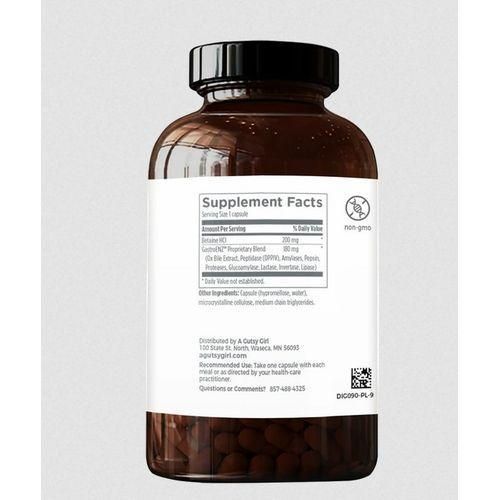 product_image_name-A Gutsy Girl-Pancreatic Enzyme And Betaine HCl 90 Capsules-4