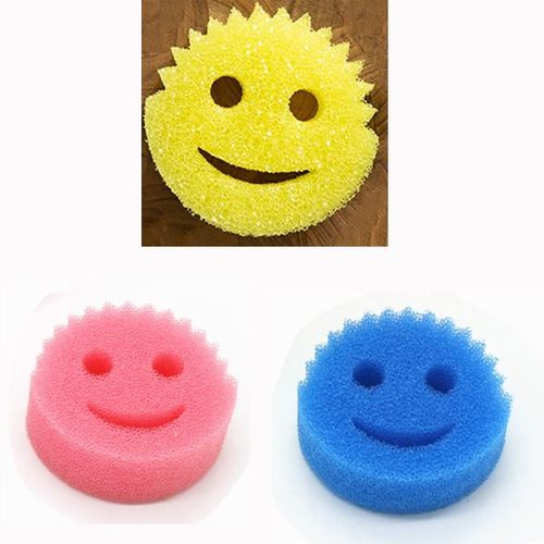 Smiley magic dish sponge