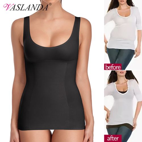 Fashion Women Shapewear Tank Tops Seamless Waist Trainer Vest Tummy Control  Shapewear Slimming Underwear Compression Body Shirts