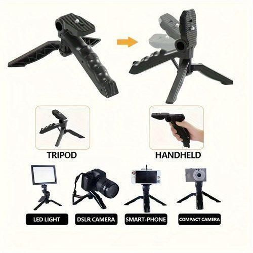 product_image_name-Generic-Mobile Phone Live Streaming Selfie Microphone Stand Set-4