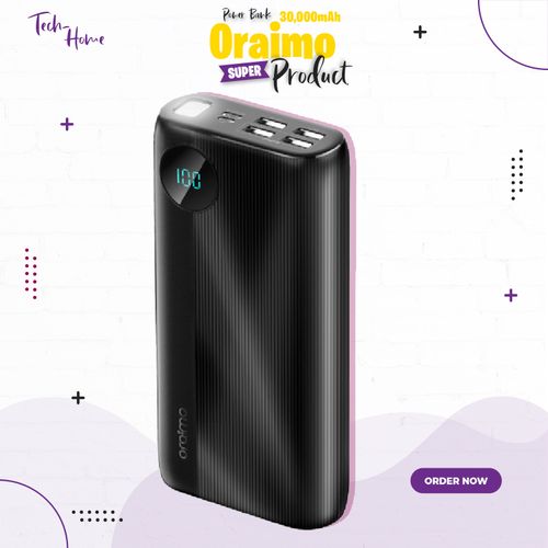 Oraimo 30000Mah Ultra Fast Charging Power Bank