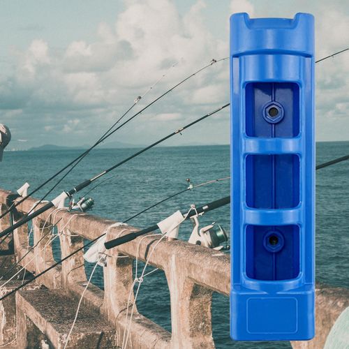 Generic Boat Rod Holder Self Adhesive Box Pole Storage Blue