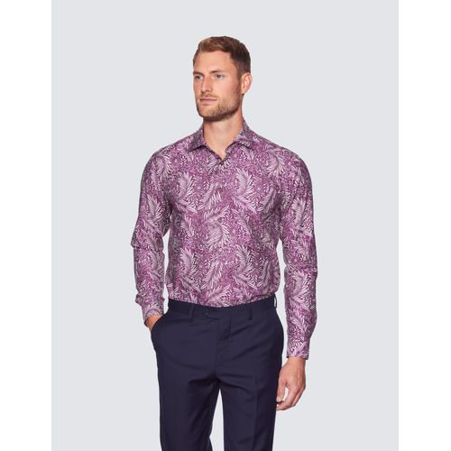 Men's Purple Paisley Shirt