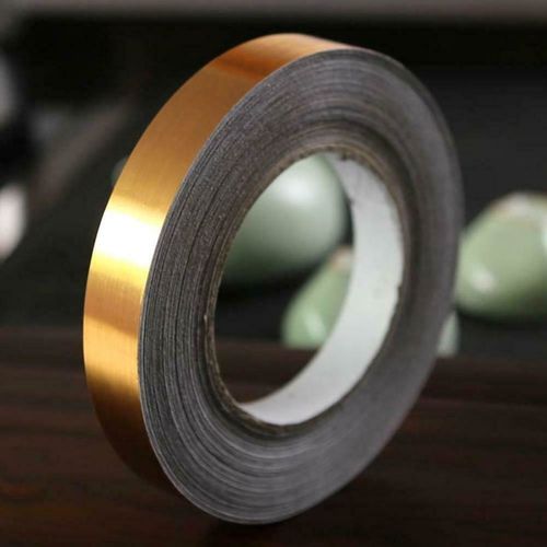 50M COD Foil Tape Gold Tape Silver/black/gold Ceramic Tile Mildewproof Tile  Tape Decor Self Adhesive Wall Floor Tape Sticker