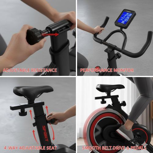 Generic Professional Indoor Spinning Bike With Meter - Exercise Bikes - image 4
