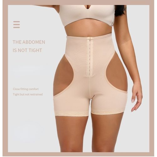 Fashion High Waist Lifting Body Shaper Shapewear Lifter Shaper One-piece  Body Shaping Pants Breathable Breasted Belly Pants