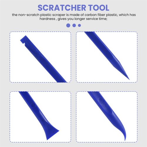 Non-Scratch Plastic Scraper Tool Carbon Fiber Plastic Cleaning