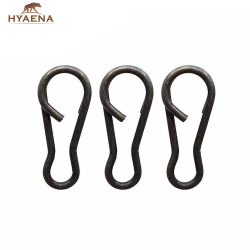 Generic Hyaena 20pcs Matte Black Carp Fishing Snaps Clips