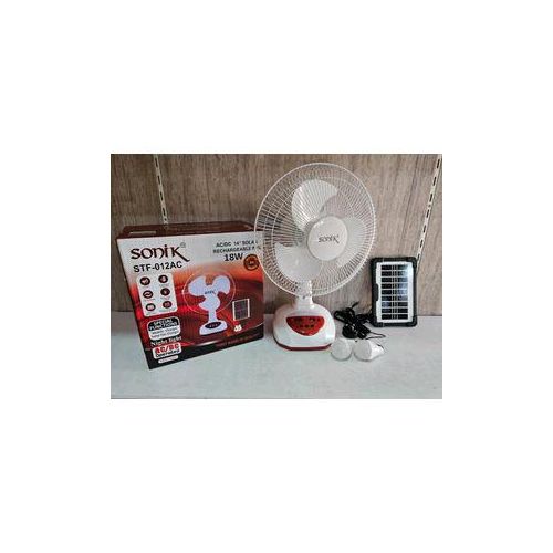 product_image_name-Generic-New super Solar Rechargeable table Fan +free SolarPanel,Bulbs-1