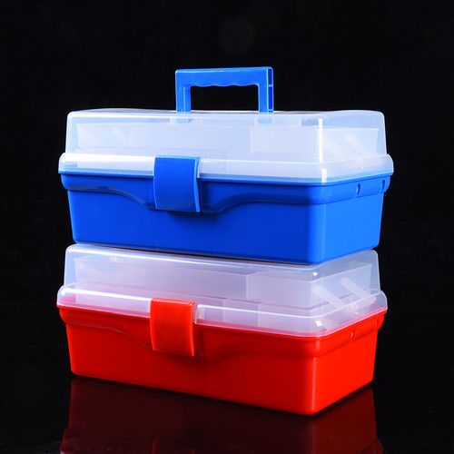 Generic Portable Multifunction Tool Box Plastic Toolbox Fishing