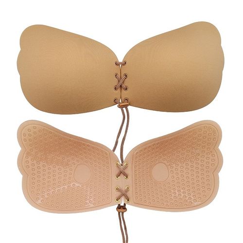 Women Strapless Sticky Bra Invisible Adhesive Push Up Bra Backless
