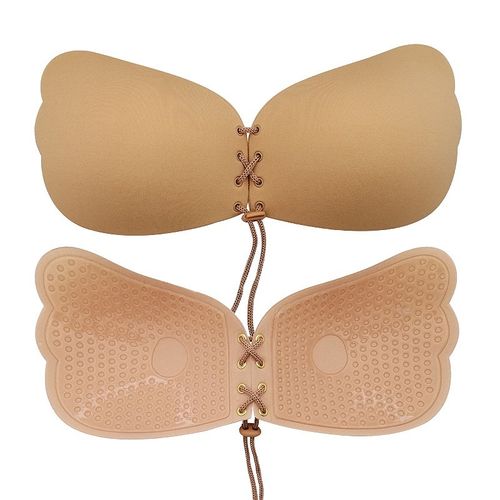 Women Silicone Gel Invisible Bra Self-adhesive Push Up Strapless Backless  Party 