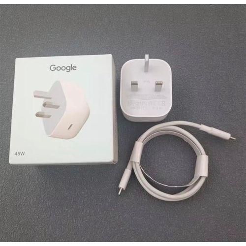 Google Pixel Original 45W USB-C Power Adapter - Fast Charger for Pixel 10/9/8/7,/fold/MacBook, and Tablets (UK Plug) - image 3