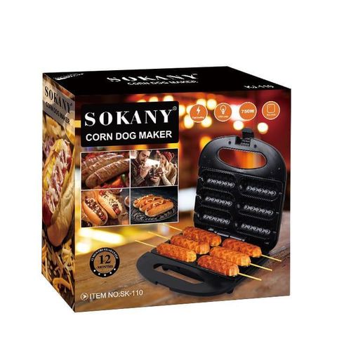 Sokani Corn Dog Maker SK-110 – 750W Power, Fast Heating, Cool Body Design