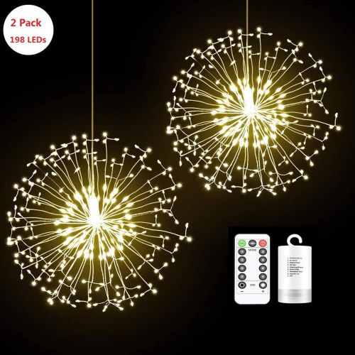 LED Starburst Fairy Lights Remote Control, Best Selling Hanging Starburst  LED Lights Wedding Home Decor Remote Firework, Christmas,firework 