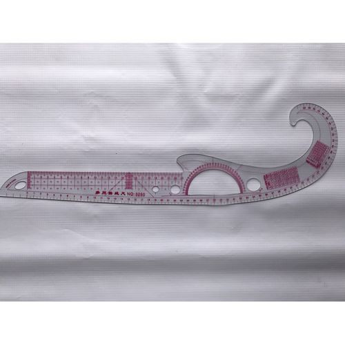 Generic 6pc Dress Making French Curves And Ruler With Tracing Wheel - image 5
