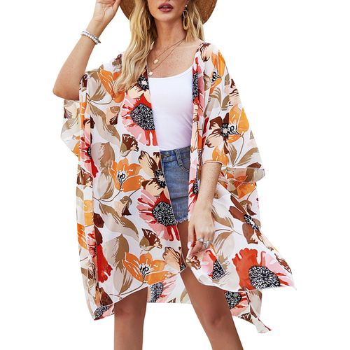 Floral batwing cardigan shop