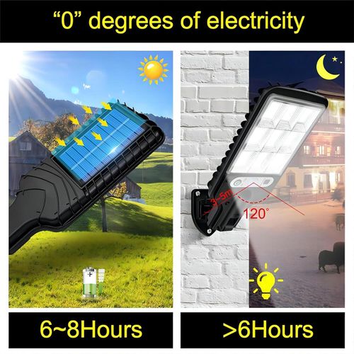 product_image_name-TodyJeyHo-Solar Street Lights Outdoor, Solar Lights Outdoor Wide Angle Solar Flood Lights Motion Sensor Dusk to Dawn Remote Control Waterproof IP66, Parking Lot Lights Commercial for Yard-3