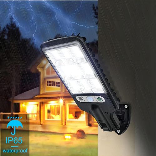 product_image_name-TodyJeyHo-Solar Street Lights Outdoor, Solar Lights Outdoor Wide Angle Solar Flood Lights Motion Sensor Dusk to Dawn Remote Control Waterproof IP66, Parking Lot Lights Commercial for Yard-4