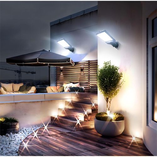 product_image_name-TodyJeyHo-Solar Street Lights Outdoor, Solar Lights Outdoor Wide Angle Solar Flood Lights Motion Sensor Dusk to Dawn Remote Control Waterproof IP66, Parking Lot Lights Commercial for Yard-5