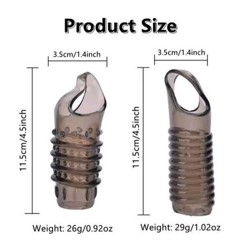 Generic Soft Elastic Penis Penis Extension Delayed Ejaculation Condom Adult Toy For Men Penis Ring - image 5