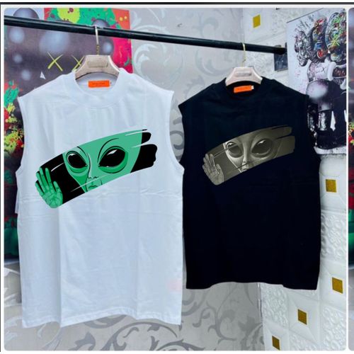 product_image_name-Fashion-2 In 1 Alien Black & White Armless Tshirts-1