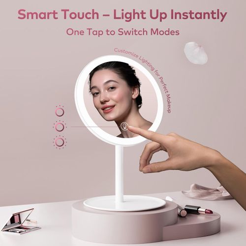 itel LED Makeup Mirror, 3-Level Brightness, Rechargeable, IMM-01 - image 2
