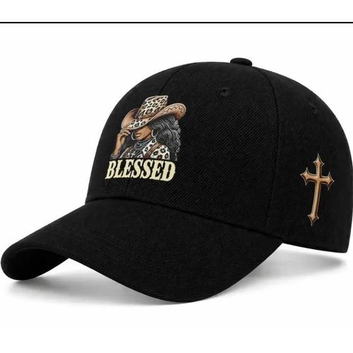 Fashion High Class Ladies Face Cap: Black