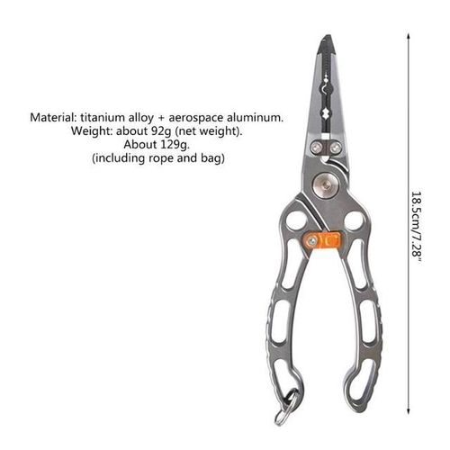 Generic Multifunctional Fishing Pliers Grippers Lip Grip Fish Clamps Grabber  Keeper Hook Remover Tools Line Cutter Gxmf