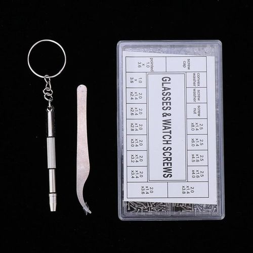 1000Pcs Tiny Screws Nut Screwdriver Eyeglass Repair Tools For Spectacle  Watch 4