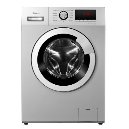 Hisense Front Load Washing Machine, 6 KG, Smart Control, Silver WM 6012S