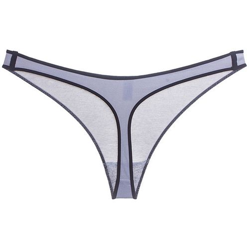 Generic 3 Pieces / Set Sexy G Seamless Cotton Thong Gym Gray_M