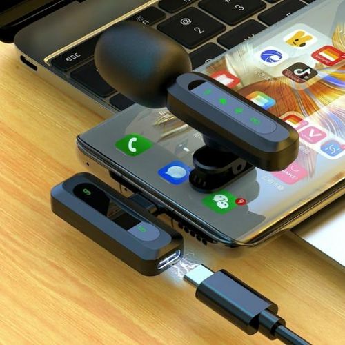 Generic Suitable for Typec and Ligthing J3 wireless lavalier microphone live microphone -2pcs - image 7